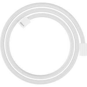 AXOR ShowerSolutions Textiel doucheslang 160cmmet conische en cylindrische moer mat wit 28261700