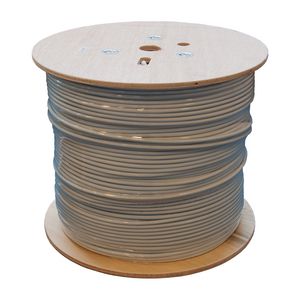 Bulk kabel Cat.6A F/FTP CCA massief AWG23 LSZH grijs 500 met