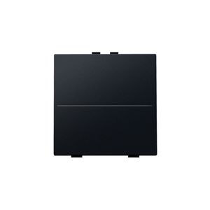 Enkelv. toets RF schakelaar/drukknop + 2 bedienknoppen black
