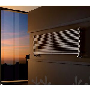 Buisradiator Giada 311x1000x56 horizontaal RVS gepol. 334W