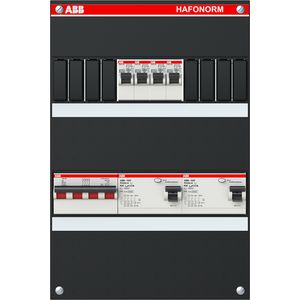 Groepenkast 4x achter 2x 30mA + HS 3-f binnenwerk + deksel