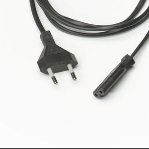 Audiosnoer H03VVH2-F 2G0,75 zwart 1,5m.