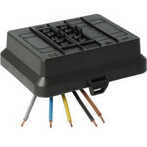 AK2-W5Deksel2x5p Wieland zwart VVE=10