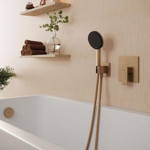 Metropol 1-hendel afbouwdeel inbouwbadmengkraan voor 2 functies Brushed Bronze
