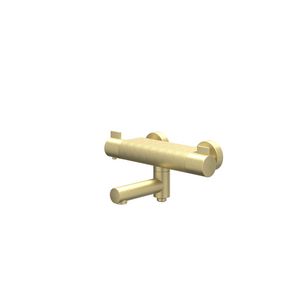 Badthermostaatkraan PACT hoh 150mm cooltouch geborsteld mat goud incl. s-koppelingen