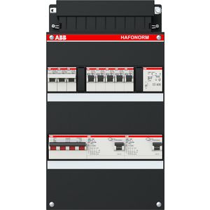 Groepenkast 5 groepen achter 2x 30mA + KT + HS 3-fase