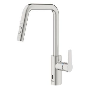 Keukenmengkraan Start E Hybride infrarood U-uitloop supersteel uittrekbare Dual Spray