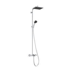 Activera Q Showerpipe 290/180 1 straalsoort EcoSmart met badthermostaat Ecostat Fine chroom