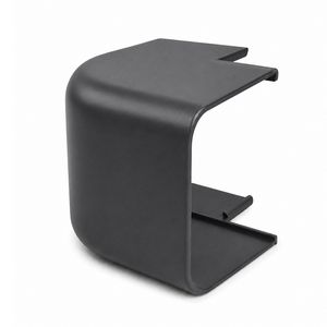 Buitenbocht rond 90° 65X50mm antraciet grijs PVC RAL7016