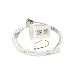 CYB-PS contactdoos 2-voudig RA Snelmontage 3x 2,5mm² TV 2x 1,1m Wieland -