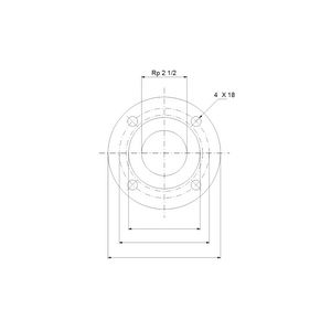 Flens set UPS65 2 1/2 PN10