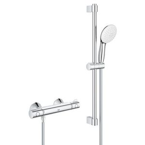 Grohtherm 800 Comfortset 150mm 600mm 8,0L/min. chroom  incl. s-koppelingen (prof)