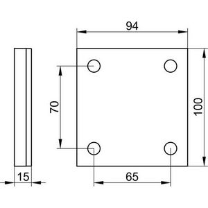 Afdekplaat voor 34902-34905 34902010000
