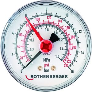 Extra manometer 16 bar rp 50-s