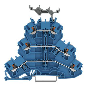 3-etageklem Met Druk Rijg-/rijg-/rijg blauw 2202-3234 VVE=50