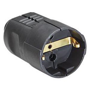 RA stekker koppeling zwart