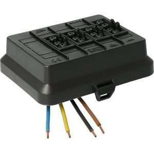 AK2-W5Deksel3x3p + 1x4p Wieland zwart VVE=10