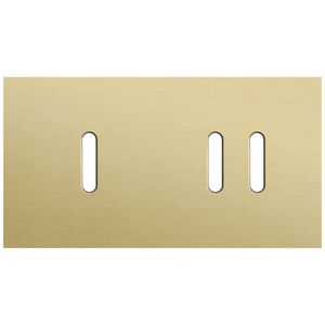 Tweevoudige afdekpl. horizontaal 71mm centerafstand een enke