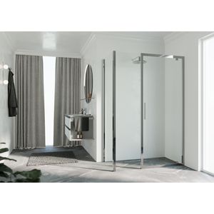 Zijwand K2F 1010-1030x2000mm chroom helder