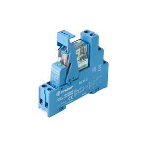 Interfacerelais 2 wisselcontacten 8A 24V DC serie 49 blauw
