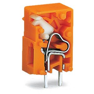 Rijgbare printklem Drukknop 2,5mm² oranje 741-912 VVE=100