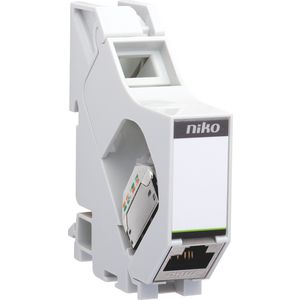 DIN-rail module afgeschermde RJ45-connector STP Cat.6 PoE++