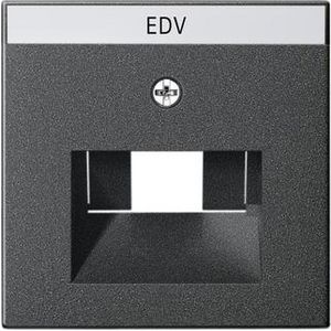 Afdekking TK UAE/IAE- + netwerkaansluitdoos System 55 antraciet