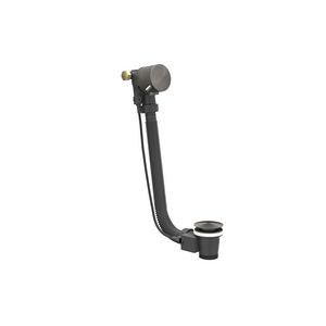 Badoverloop-vulcombinatie geborsteld metal black PVD