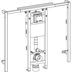 WISA XS-L closetelement 118cm breedte uitschuifbaar max. 130cm