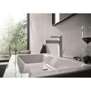 Wastafelmengkraan Finoris 1-hendel 110 CoolStart mat wit
