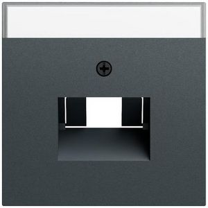 Afdekking TK UAE/IAE- + netwerkaansluitdoos System 70 antracit(ge