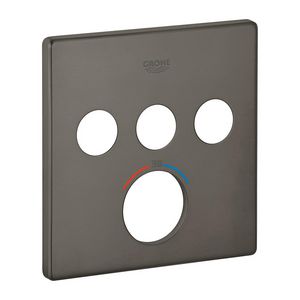 Rozet 49042AL0 hard graphite geborsteld (mat donker grijs)