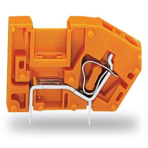 Rijgbare printklem + brugmogelijkheid 2,5mm² oranje VVE=300