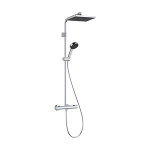 Activera Q Showerpipe 290/180 1 straalsoort EcoSmart met Ecostat Fine chroom