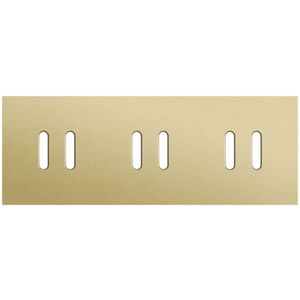 Drievoudige afdekpl. horizontaal 71mm centerafstand drie twe