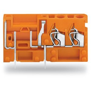 Rijgbare 2-draads printklem +zekeringh. 2,5mm² oranj VVE=200