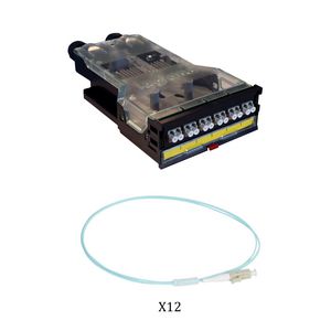 Cassette 6 LC duplex + 12 pigtails OM3 LCS3