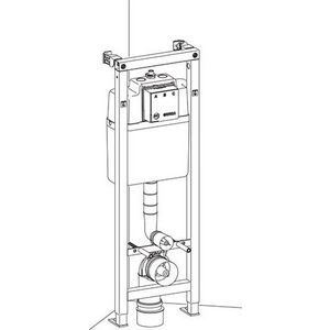 Closetelement WISA XS hoekmontage 1180mm incl. bevestiging