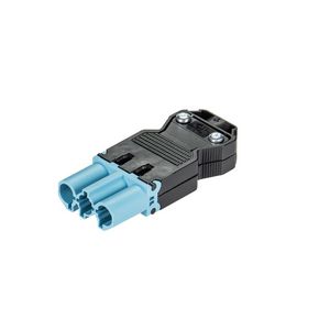 Kabelsteker GST18I3 male pastelblauw schroef VVE=50