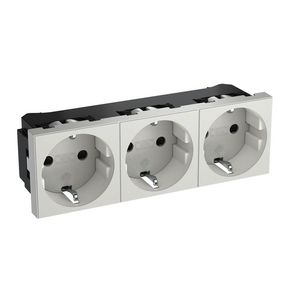 Socket 0gr. triple protective cont. 135x45x42 Poly Eco mat Z