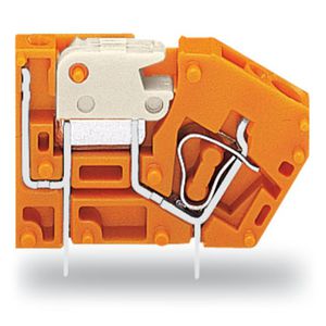 Rijgbare printklem + scheidingsmes 2,5mm² oranje VVE=96