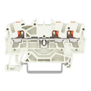 3-draads rijgklem Met drukknop 2,5 mm² lichtgrijs VVE=100