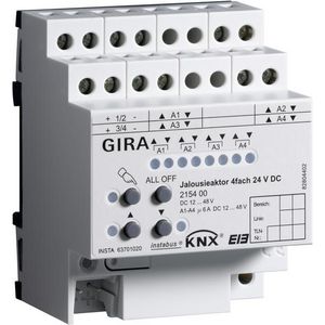 jaloezieactor 4-voudig DC 24 V hand KNX DIN-rail