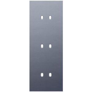Drievoudige afdekpl. verticaal 71mm centerafstand drie tweev