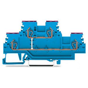 2-etageklem 4-draads rijgklem N blauw 279-509 VVE=50