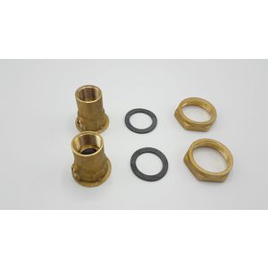 Pompkoppeling set (+afsl.) g 1.1/2" x 3/4"(bn.) ms S102354