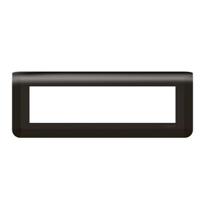 Afdekraam 8 module zwart horizontaal Mosaic