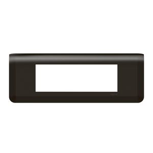 Afdekraam 6 module zwart horizontaal Mosaic