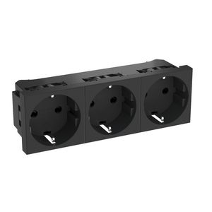 Socket 0gr. triple protective cont. 135x45x42 Poly Eco mat Z