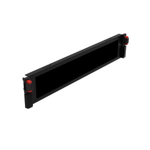 Doorvoer 2HE borstel metaal